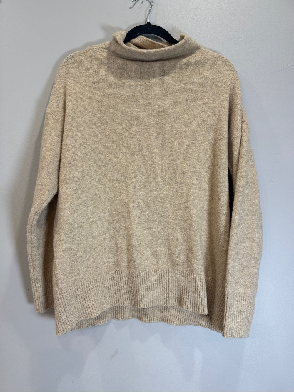 Nine West Beige Cowl Neck Sweater